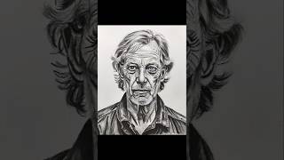 Portrait old man charcoalportrait  pencilportrait portrait portraitdrawing ytshorts art [upl. by Birgitta]