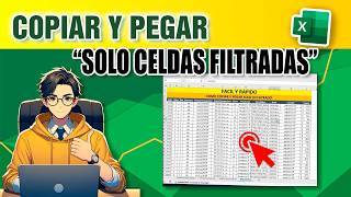 Como COPIAR y PEGAR solo celdas Filtradas en Excel [upl. by Yug686]