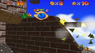 Super Mario 64 Part 11 Whomps Fortress Star 6 Blast Away the Wall [upl. by Nongim]