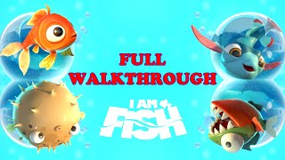 I Am Fish  Full Walkthrough All Levels 5 Stars  No Respawns [upl. by Masha]