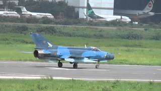 Bangladesh Air Force F7 BG takeoff [upl. by Htaras]