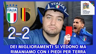 ITALIA 22 BELGIO OTTIMA PROVA condizionata dalla brutta ESPULSIONE  3° GIORNATA NATIONS LEAGUE [upl. by Ilysa973]