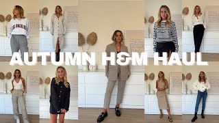 HUGE HampM TRYON HAUL  autumn 2022 outfit inspiration [upl. by Heshum117]