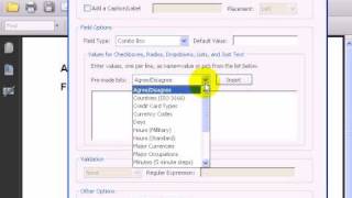 How To Add List Values To A Combo box Dropdown Box Field Automatically In A PDF Form In Acrobat [upl. by Artinek105]