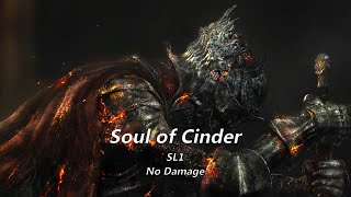 Dark Souls 3 Soul of Cinder SL1 No Damage [upl. by Diannne]