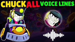 CHUCK ALL VOICE LINES  Brawl Stars [upl. by Kovacev575]