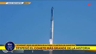 TEXAS Así fue el lanzamiento del supercohete Starship que explotó en el aire minutos después [upl. by Adamik]