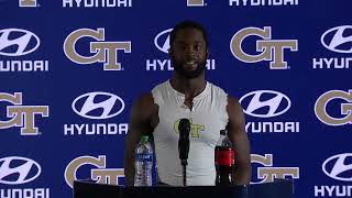 GT Football Preseason Camp Media Availability  Crawford Leary Rutherford Boyd [upl. by Ainezey]