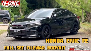 Honda Civic FE Installed WithFull Set Filewar Bodykit [upl. by Eiba940]