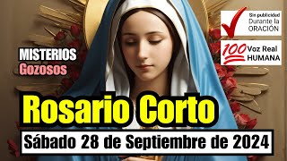 A REZAR EL ROSARIO CORTO DE HOY Sabado 28 de SEPTIEMBRE GOZOSOS Guía Práctica para Hacer el Rosario [upl. by Odlabso313]