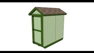 4x8 Shed Plans [upl. by Nref]