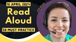 PTE Read Aloud  APRIL 2024  MUST PRACTICE [upl. by Tuesday]