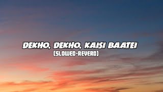 Dekho dekho kaisi baatein yahaan ki feel SLOWEDREVERD MUSIC [upl. by Yeslehc]