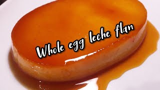 How to make whole egg leche flan  baked leche flan [upl. by Claudell]