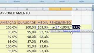 FUNÇÃO SE COM 4 ARGUMENTOS ANINHADA COM FUNÇÃO E [upl. by Kara-Lynn]