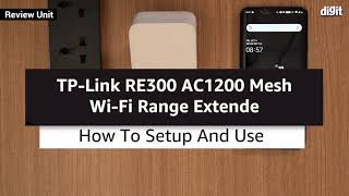 TP Link RE300 AC1200 Mesh Wi Fi Range Extender  How to Setup amp Use [upl. by Heti116]