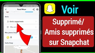 Comment voir les amis supprimés sur Snapchat  Comment trouver des amis supprimés sur Snapchat [upl. by Fremont]