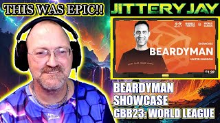 Beardyman  Showcase  Grand Beatbox Battle 2023 World League reaction [upl. by Schafer]