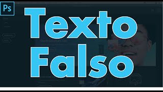 ✅ Adobe Photoshop COMO INSERTAR TEXTO FALSO  TUTORIAL [upl. by Wettam428]