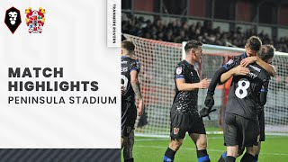 Match Highlights  Salford City v Tranmere Rovers  League Two [upl. by Ahsiekan]