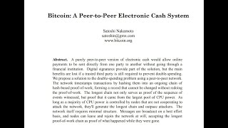 Satoshi Nakamoto Bitcoin Whitepaper quotBitcoin A PeertoPeer Electronic Cash Systemquot Narrated [upl. by Atilemrac248]