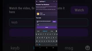 Promote your business Tapswap video code 271024 [upl. by Tiemroth]