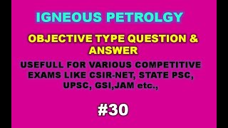 Objective Geology – Sedimentary Petrology MCQs 30 [upl. by Nyladgam320]