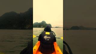 Kayaking Karaoke Halong Bay shorts shortsvideo shortsfeed halongbaycruise halongbay kayaking [upl. by Jolyn139]