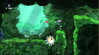 Rayman Legends 100 WalkThrough Back To Origins Painting  Jibberish Jungle World [upl. by Ahseid]