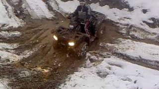 Polaris Sportsman 850 XP crash [upl. by Sidnal]