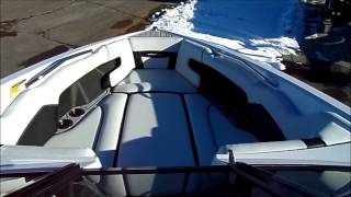 2014 Super Air Nautique 230 Silver Cloud Onyx Black Walk Around [upl. by Fennelly335]