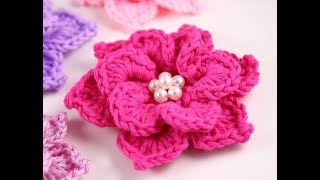 Flor de dos capas de ganchillo crochet [upl. by Shirleen]