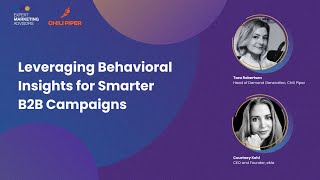 Leveraging Behavioral Insights for Smarter B2B Campaigns [upl. by Harol]