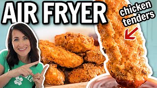 Quick and Easy AIR FRYER Chicken Tenders [upl. by Aiciram]