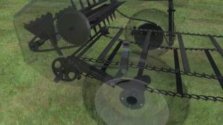 ABI Classic Manure Spreader  3D  25 cu ft Ground Drive [upl. by Gilletta566]