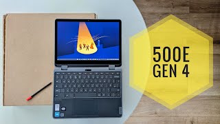 Unboxing the Lenovo 500e Yoga Chromebook Gen 4 2023 GRADE C REFURB [upl. by Amaty]