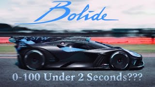 INSANE Bugatti Bolide 0300 KMH Acceleration Read pinned comment [upl. by Ashli]