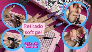 Como me retiro las uñas sotf gel con torno [upl. by Aicilf]