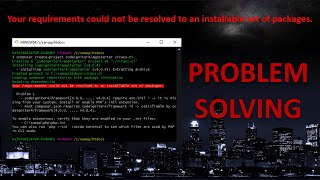 Your requirements could not be resolved to an installable set of packages  Codeigniter4 [upl. by Narrad]