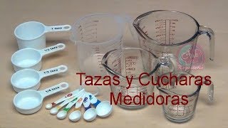 Cómo Usar Tazas Jarras y Cucharas Medidoras  Equivalencias │Club de Reposteria [upl. by Einalem]