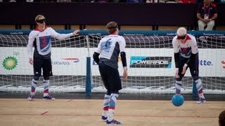 London 2012 Paralympics  Goalball at the Copper Box Arena  GB vs Sweden [upl. by Katlaps]