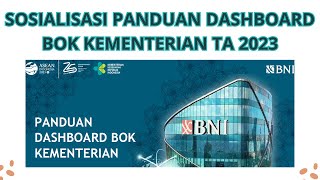 Sosialisasi Panduan Dashboard Bantuan Operasional Kesehatan BOK Puskesmas Kementerian TA 2023 [upl. by Kos]