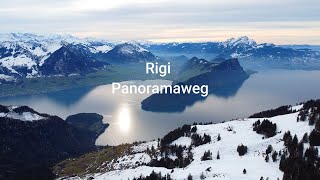 Rigi Panoramaweg  wandern von Rigi Kulm über Kaltbad zur Scheidegg Kanton SchwyzLuzern Schweiz [upl. by Natka693]