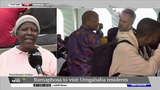 Presidential Imbizo  Umgababa residents in Durban hope Ramaphosa will address water supply crime [upl. by Hymen]