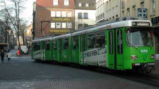 Straßenbahn Typ GT8S in Düsseldorf Teil 2 [upl. by Baggs]