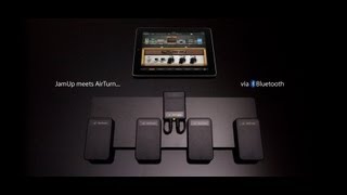 JamUp Pro XT Adds AirTurn Wireless BT105 Pedals for iOS Guitar Effects [upl. by Varini]