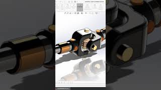 Propeller shaft joint design simulation draftingsoftware cad cadsoftware cadtraininginstitute [upl. by Oilerua]