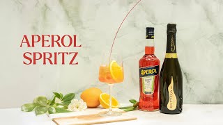 Easy Summer Cocktail  Aperol Spritz Recipe [upl. by Halilak]