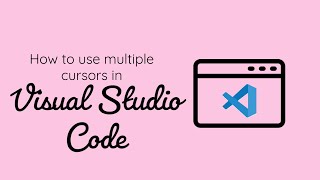 How to use multi cursor in vs code [upl. by Nhguav]