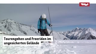 Verhalten bei einer Lawine Lawinenlagebericht amp Lawinenverschüttetensuchgerät in Tirol  Österreich [upl. by Navinod]